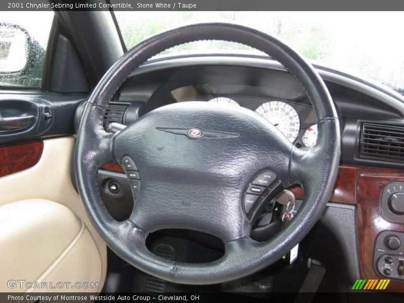 Stone White / Taupe 2001 Chrysler Sebring Limited Convertible