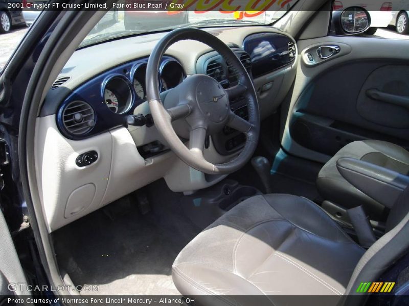 Patriot Blue Pearl / Gray 2001 Chrysler PT Cruiser Limited
