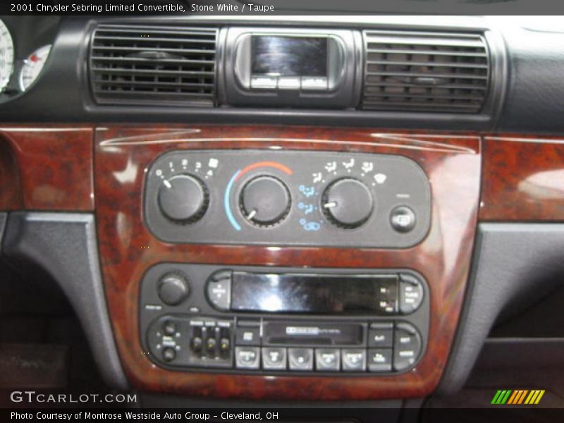 Stone White / Taupe 2001 Chrysler Sebring Limited Convertible