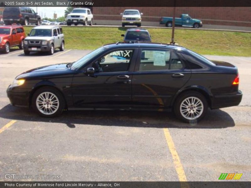 Black / Granite Gray 2005 Saab 9-5 Arc Sedan