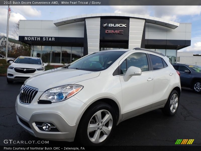 White Pearl Tricoat / Ebony 2015 Buick Encore Convenience AWD