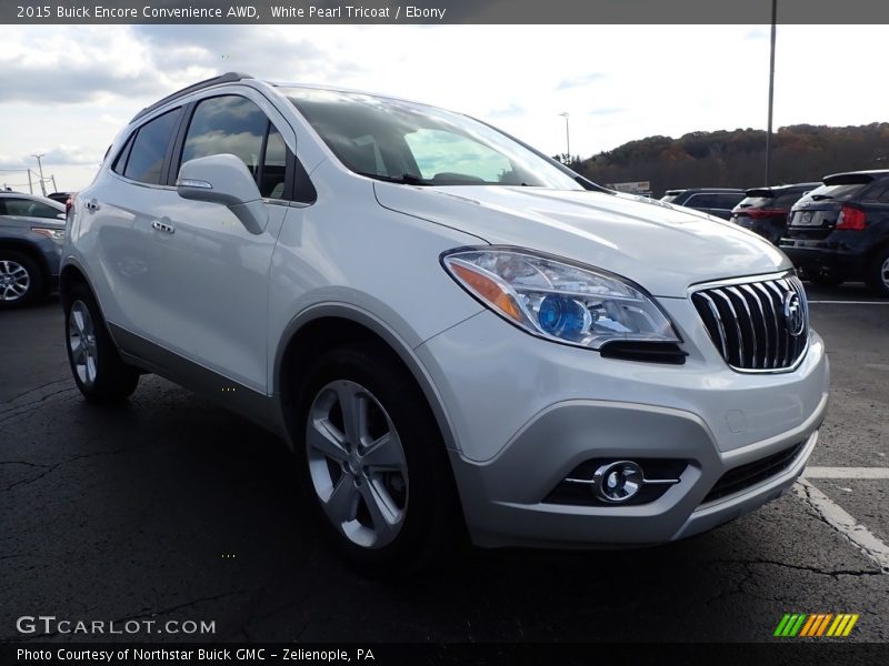 White Pearl Tricoat / Ebony 2015 Buick Encore Convenience AWD