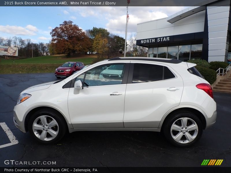 White Pearl Tricoat / Ebony 2015 Buick Encore Convenience AWD