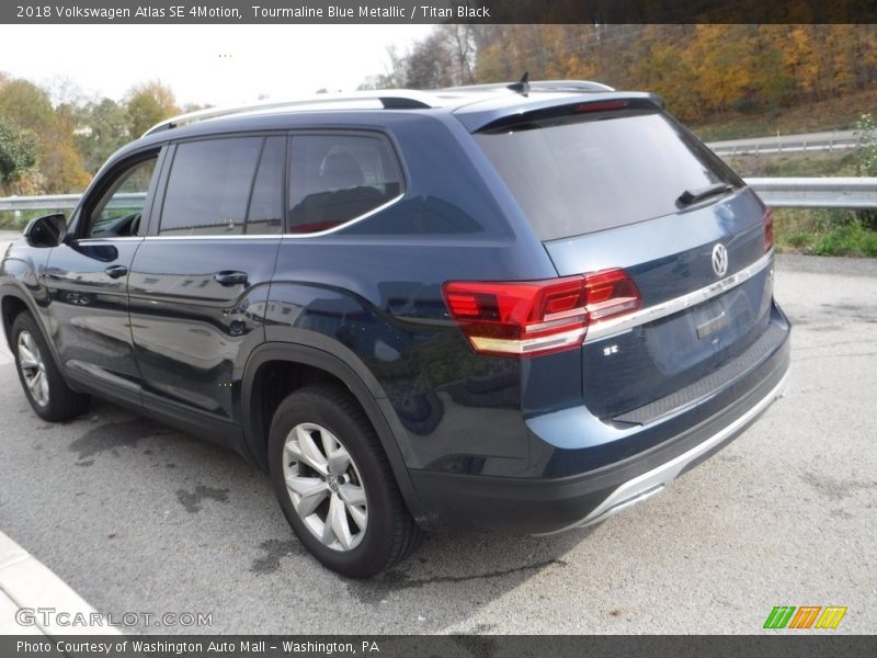 Tourmaline Blue Metallic / Titan Black 2018 Volkswagen Atlas SE 4Motion
