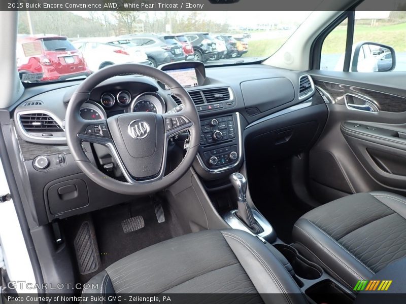 White Pearl Tricoat / Ebony 2015 Buick Encore Convenience AWD