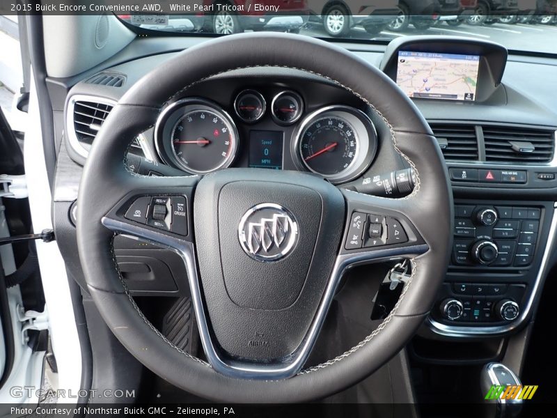 White Pearl Tricoat / Ebony 2015 Buick Encore Convenience AWD