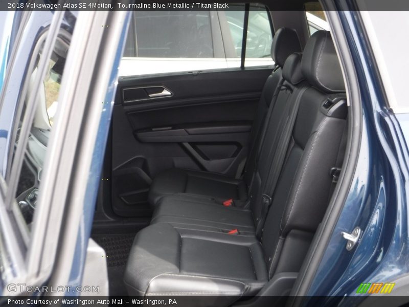 Tourmaline Blue Metallic / Titan Black 2018 Volkswagen Atlas SE 4Motion