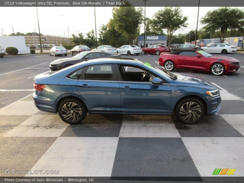 Blue Silk Metallic / Titan Black 2019 Volkswagen Jetta SEL Premium