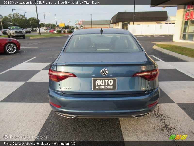Blue Silk Metallic / Titan Black 2019 Volkswagen Jetta SEL Premium