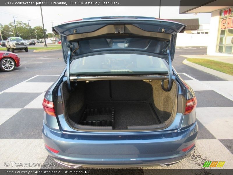 Blue Silk Metallic / Titan Black 2019 Volkswagen Jetta SEL Premium