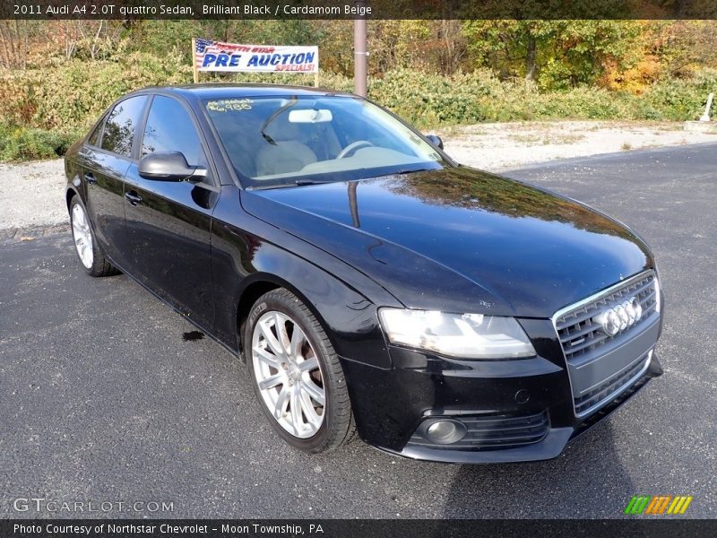 Brilliant Black / Cardamom Beige 2011 Audi A4 2.0T quattro Sedan
