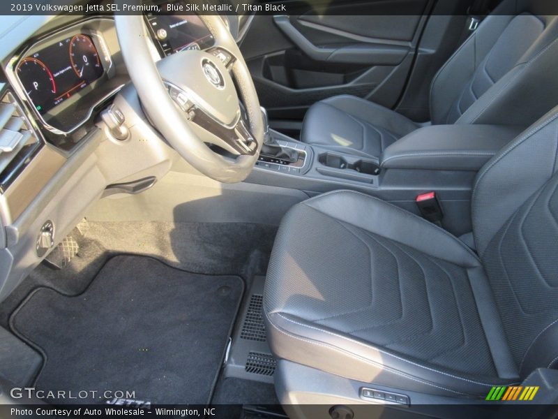 Blue Silk Metallic / Titan Black 2019 Volkswagen Jetta SEL Premium