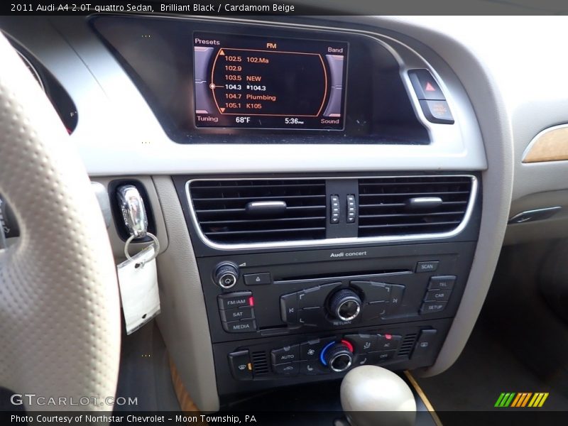 Brilliant Black / Cardamom Beige 2011 Audi A4 2.0T quattro Sedan