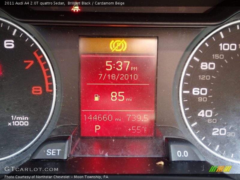 Brilliant Black / Cardamom Beige 2011 Audi A4 2.0T quattro Sedan