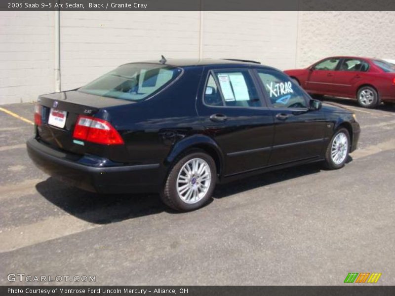Black / Granite Gray 2005 Saab 9-5 Arc Sedan