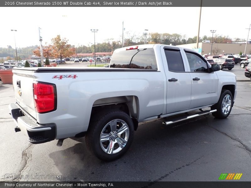 Silver Ice Metallic / Dark Ash/Jet Black 2016 Chevrolet Silverado 1500 WT Double Cab 4x4