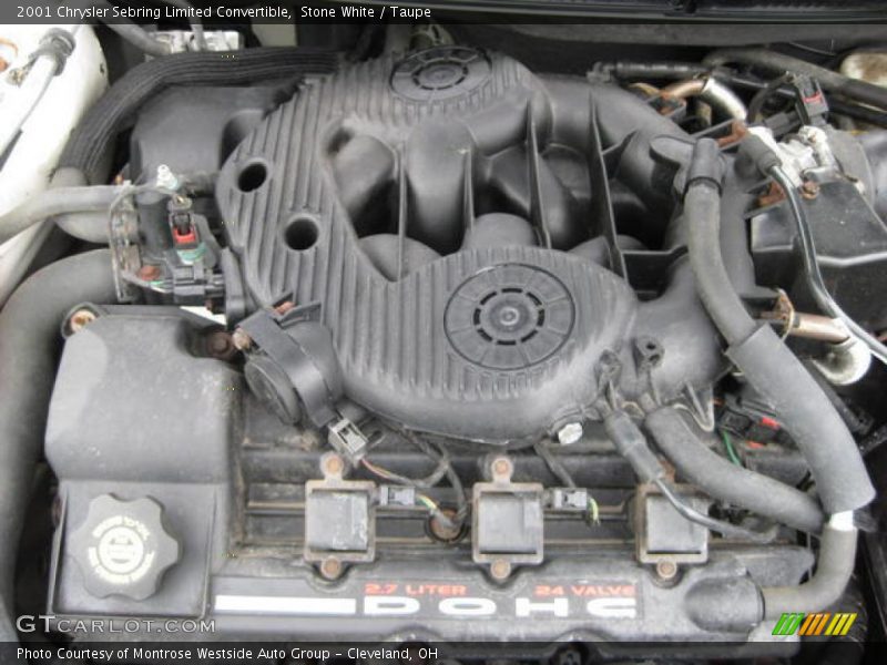 Stone White / Taupe 2001 Chrysler Sebring Limited Convertible