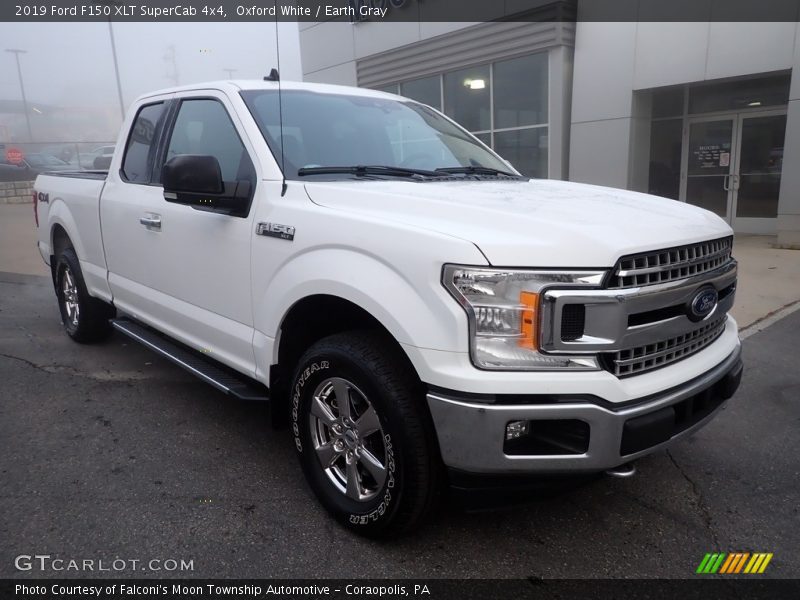 Oxford White / Earth Gray 2019 Ford F150 XLT SuperCab 4x4