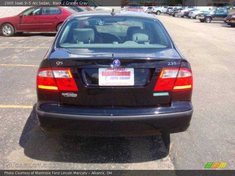 Black / Granite Gray 2005 Saab 9-5 Arc Sedan