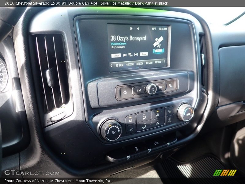 Silver Ice Metallic / Dark Ash/Jet Black 2016 Chevrolet Silverado 1500 WT Double Cab 4x4