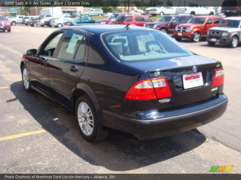 Black / Granite Gray 2005 Saab 9-5 Arc Sedan
