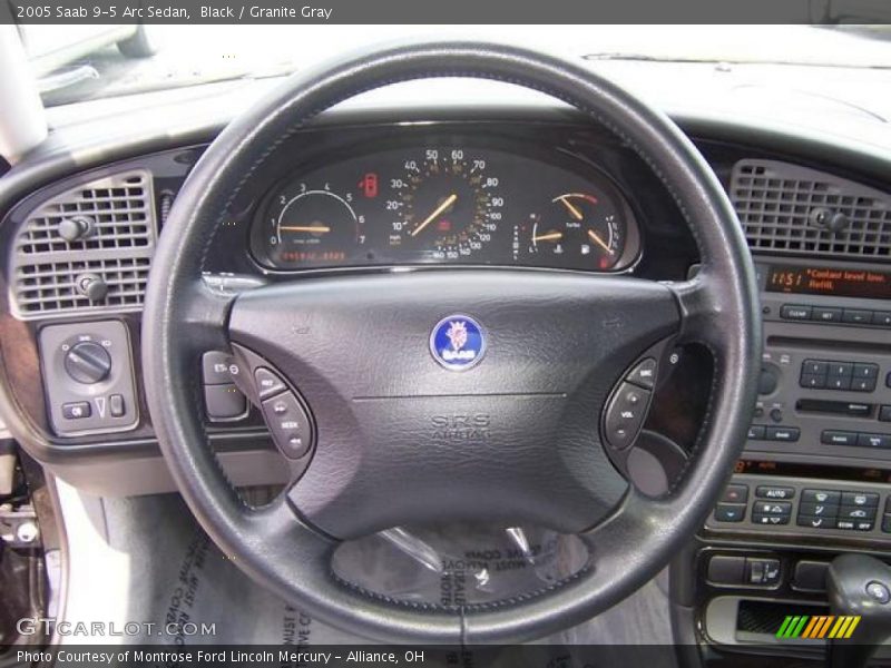 Black / Granite Gray 2005 Saab 9-5 Arc Sedan