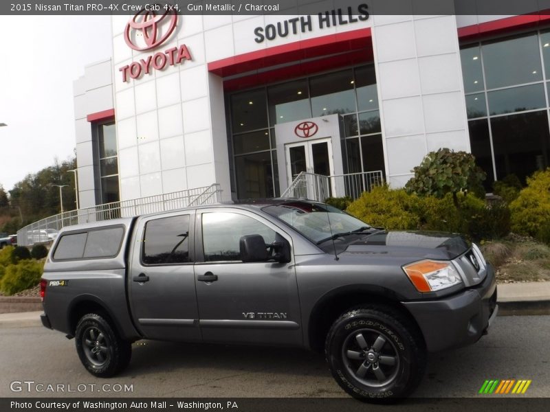 Gun Metallic / Charcoal 2015 Nissan Titan PRO-4X Crew Cab 4x4