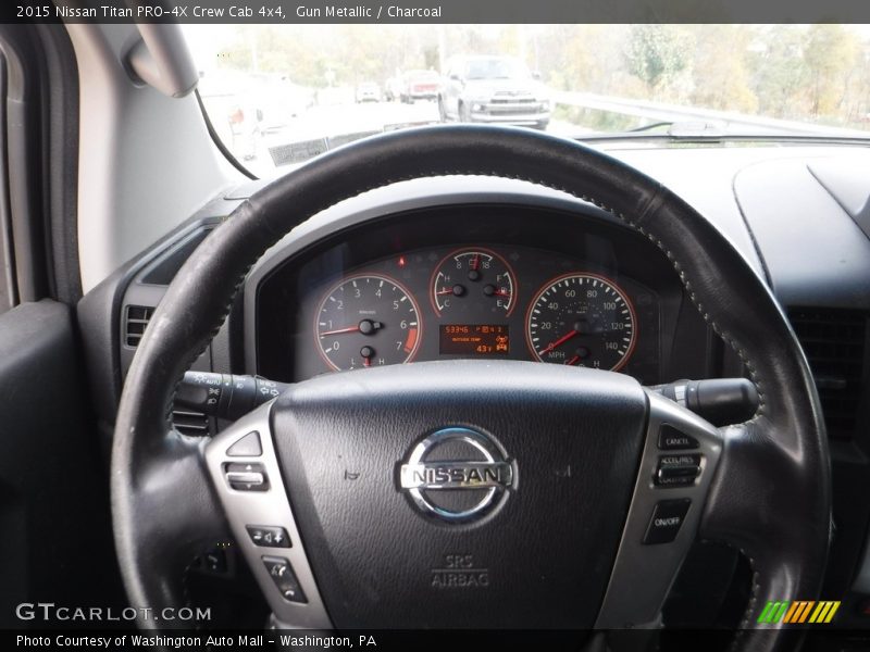 Gun Metallic / Charcoal 2015 Nissan Titan PRO-4X Crew Cab 4x4