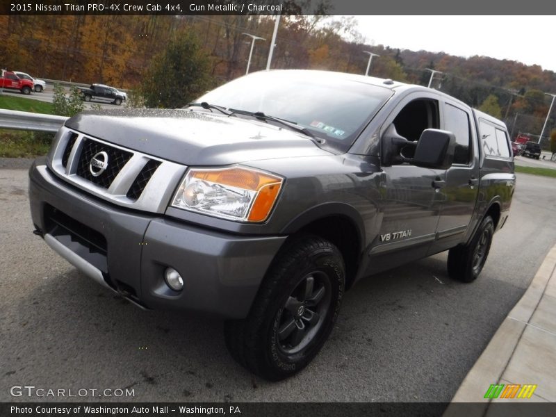 Gun Metallic / Charcoal 2015 Nissan Titan PRO-4X Crew Cab 4x4