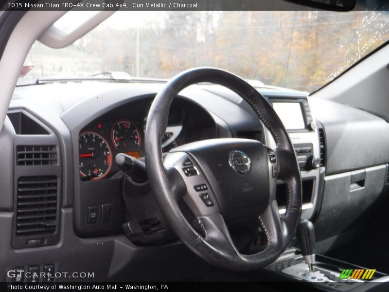 Gun Metallic / Charcoal 2015 Nissan Titan PRO-4X Crew Cab 4x4