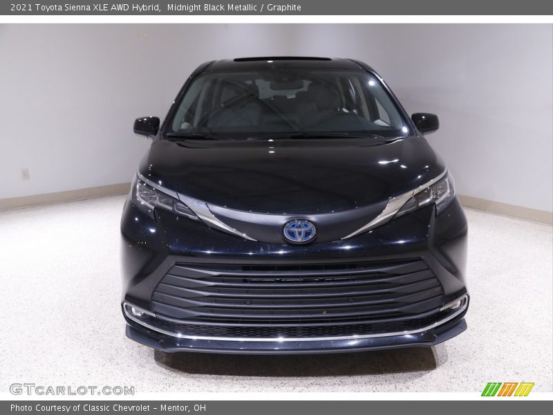 Midnight Black Metallic / Graphite 2021 Toyota Sienna XLE AWD Hybrid