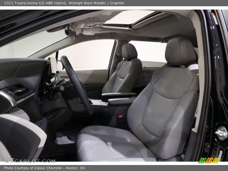 Front Seat of 2021 Sienna XLE AWD Hybrid
