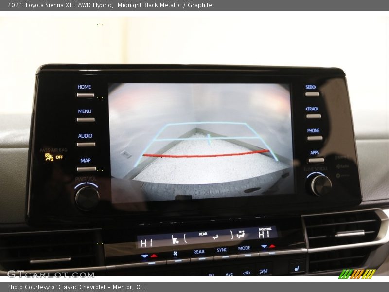 Midnight Black Metallic / Graphite 2021 Toyota Sienna XLE AWD Hybrid