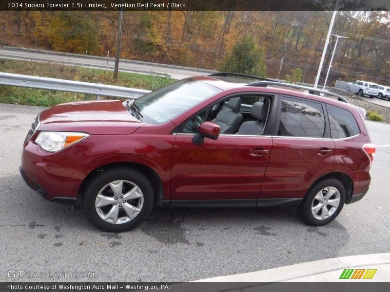Venetian Red Pearl / Black 2014 Subaru Forester 2.5i Limited