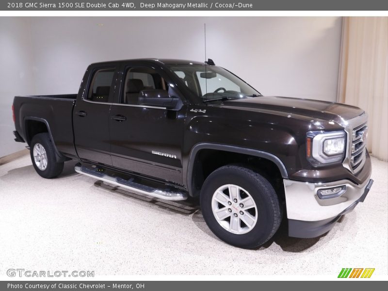 Deep Mahogany Metallic / Cocoa/­Dune 2018 GMC Sierra 1500 SLE Double Cab 4WD