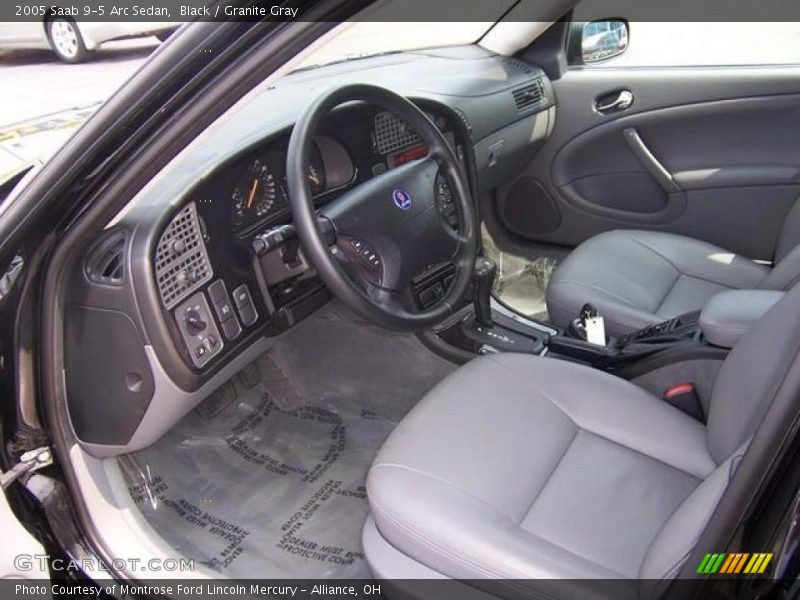 Black / Granite Gray 2005 Saab 9-5 Arc Sedan