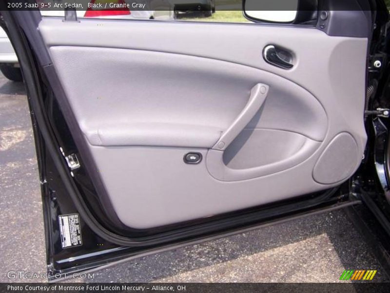 Black / Granite Gray 2005 Saab 9-5 Arc Sedan