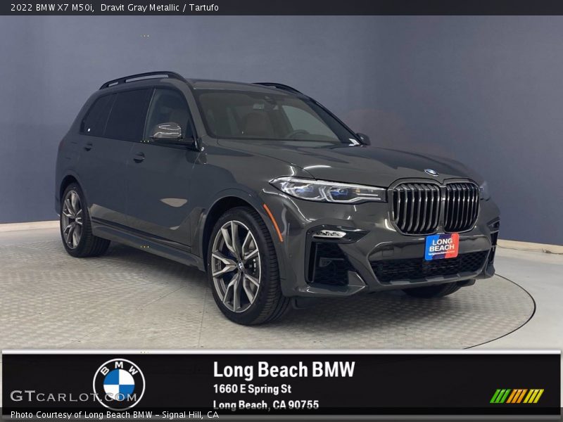 Dravit Gray Metallic / Tartufo 2022 BMW X7 M50i