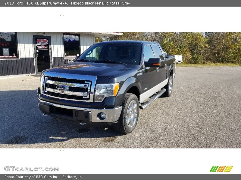 Tuxedo Black Metallic / Steel Gray 2013 Ford F150 XL SuperCrew 4x4
