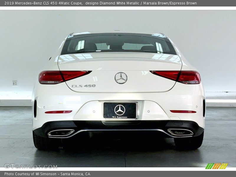 designo Diamond White Metallic / Marsala Brown/Espresso Brown 2019 Mercedes-Benz CLS 450 4Matic Coupe