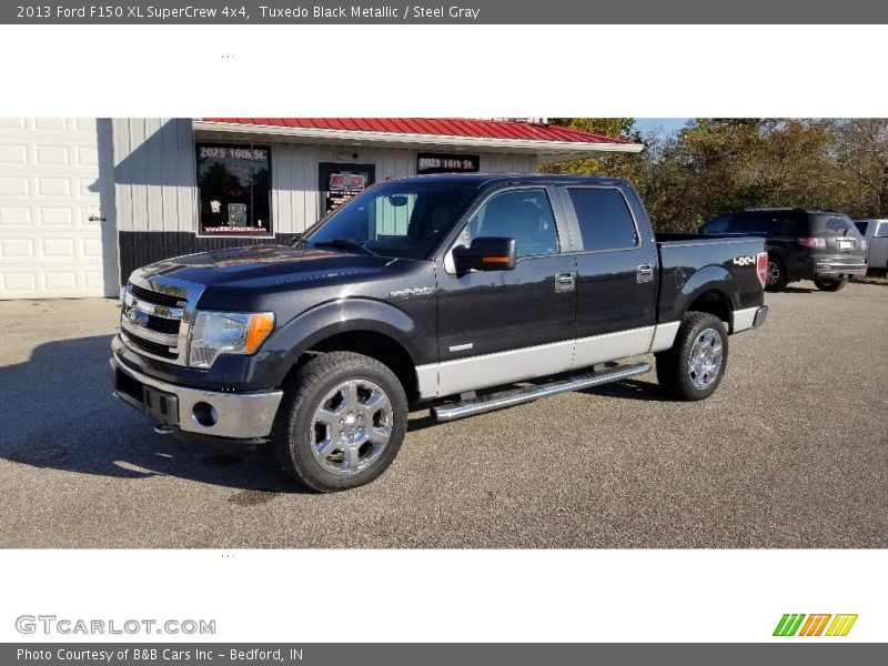 Tuxedo Black Metallic / Steel Gray 2013 Ford F150 XL SuperCrew 4x4