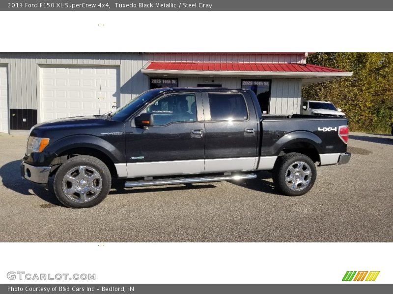 Tuxedo Black Metallic / Steel Gray 2013 Ford F150 XL SuperCrew 4x4