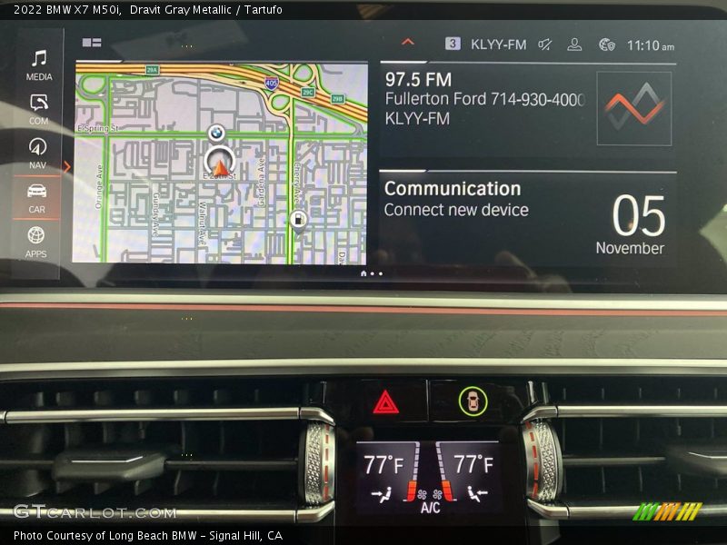 Navigation of 2022 X7 M50i