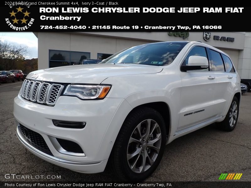 Ivory 3-Coat / Black 2021 Jeep Grand Cherokee Summit 4x4