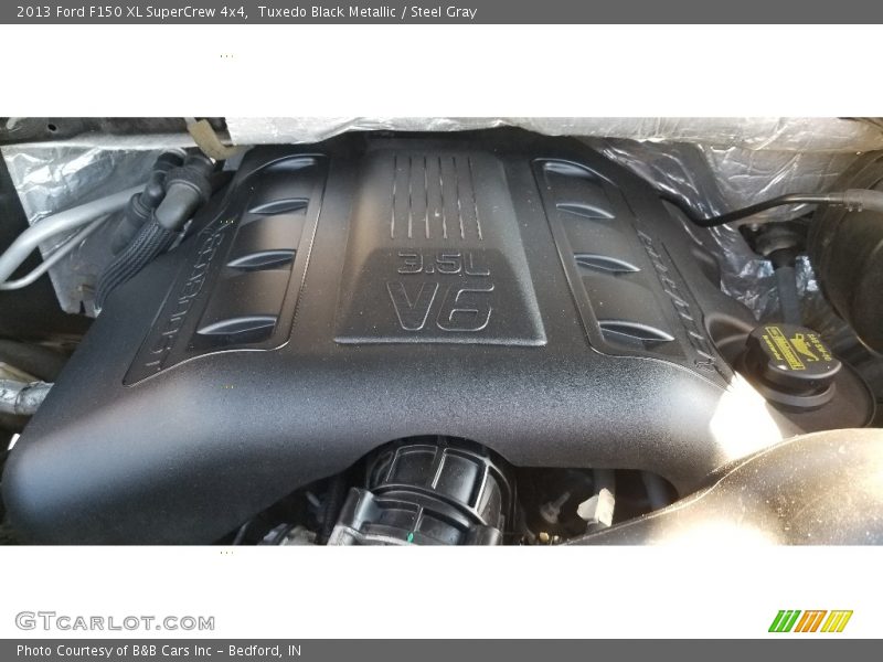 Tuxedo Black Metallic / Steel Gray 2013 Ford F150 XL SuperCrew 4x4