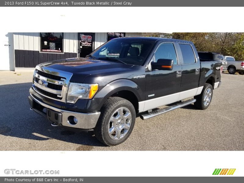 Tuxedo Black Metallic / Steel Gray 2013 Ford F150 XL SuperCrew 4x4