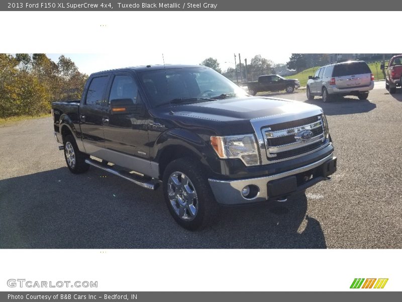 Tuxedo Black Metallic / Steel Gray 2013 Ford F150 XL SuperCrew 4x4