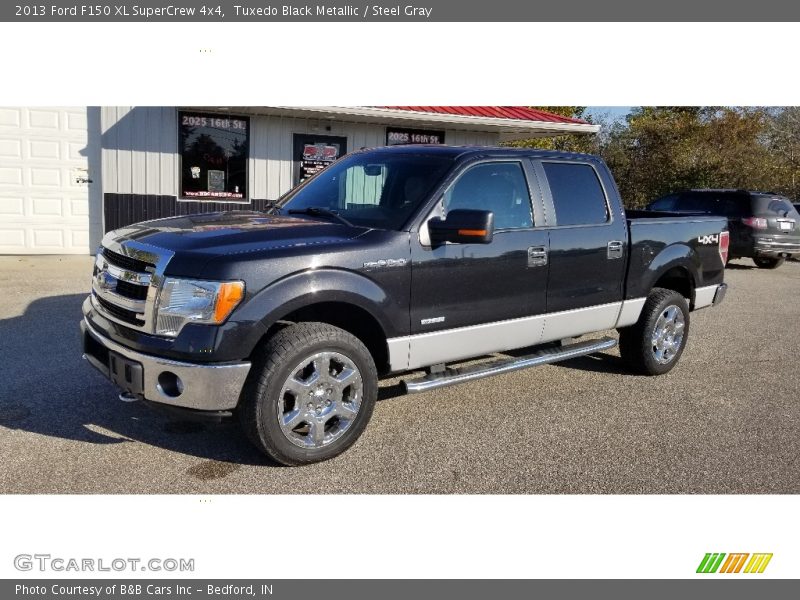 Tuxedo Black Metallic / Steel Gray 2013 Ford F150 XL SuperCrew 4x4