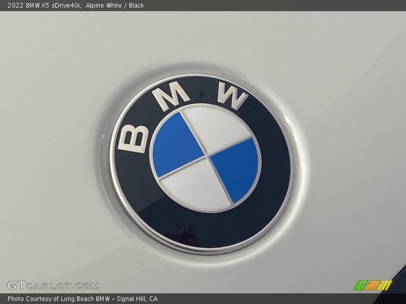 Alpine White / Black 2022 BMW X5 sDrive40i