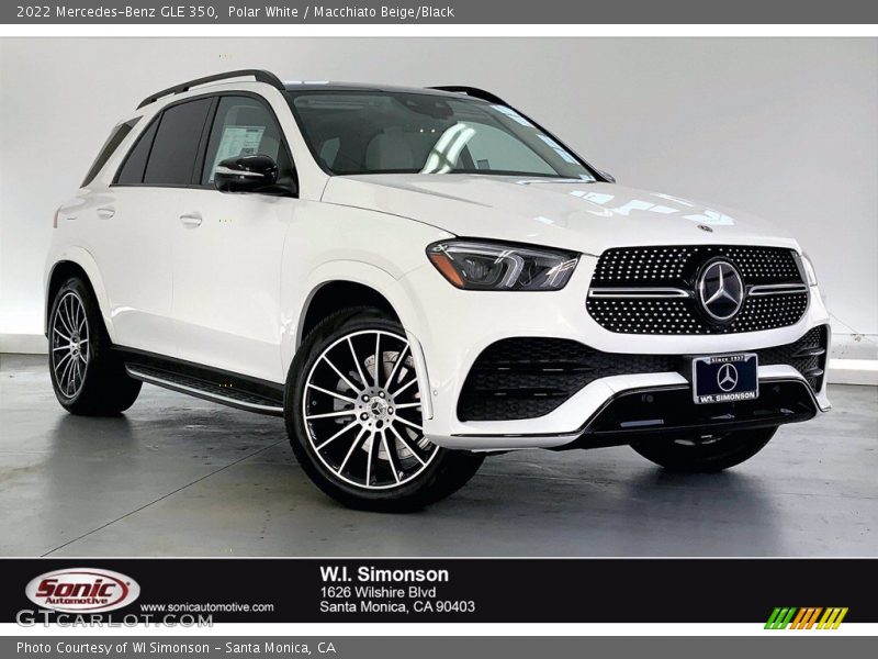 Polar White / Macchiato Beige/Black 2022 Mercedes-Benz GLE 350